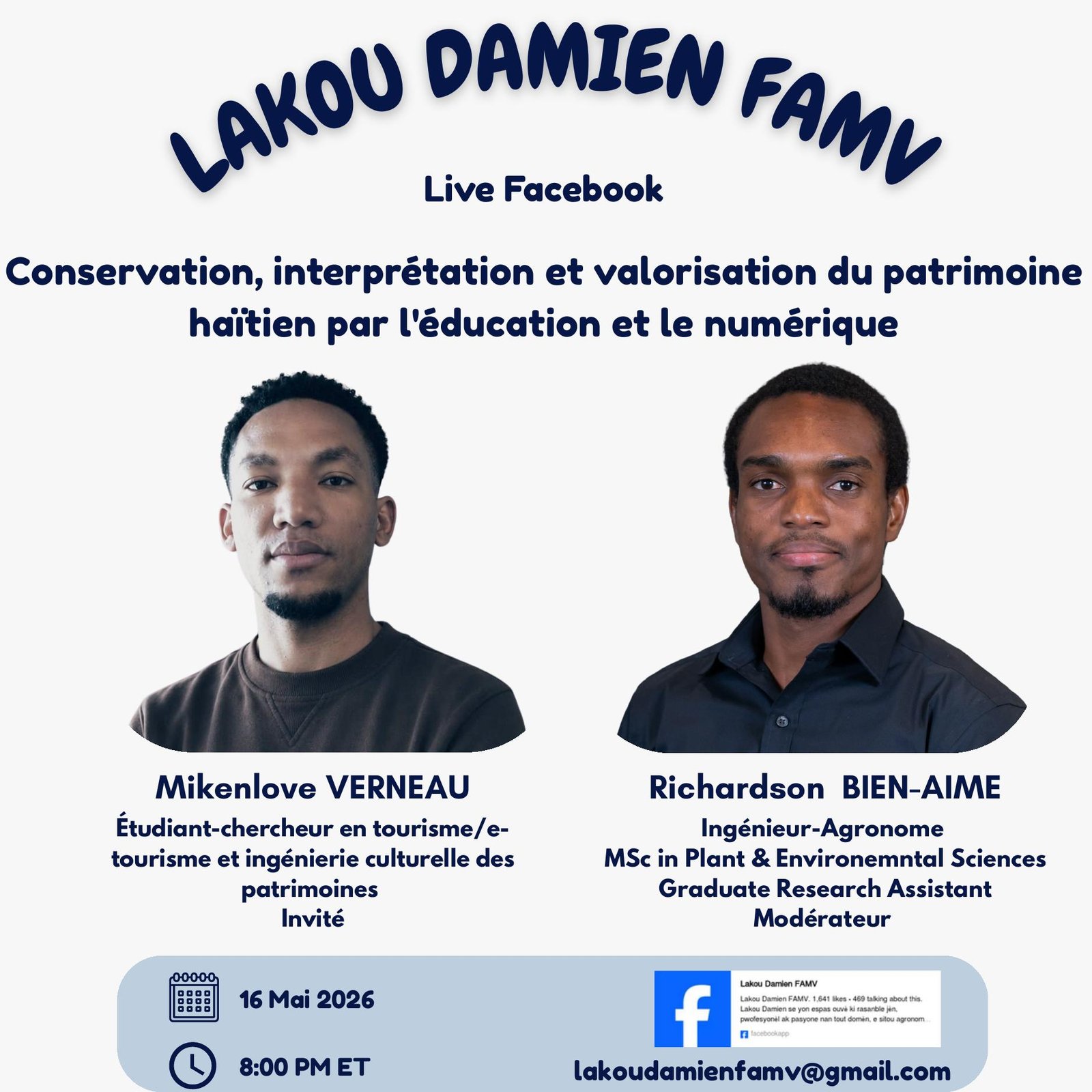 Conservation, interprétation et valorisation du patrimoine haïtien par l'éducation et le numérique
